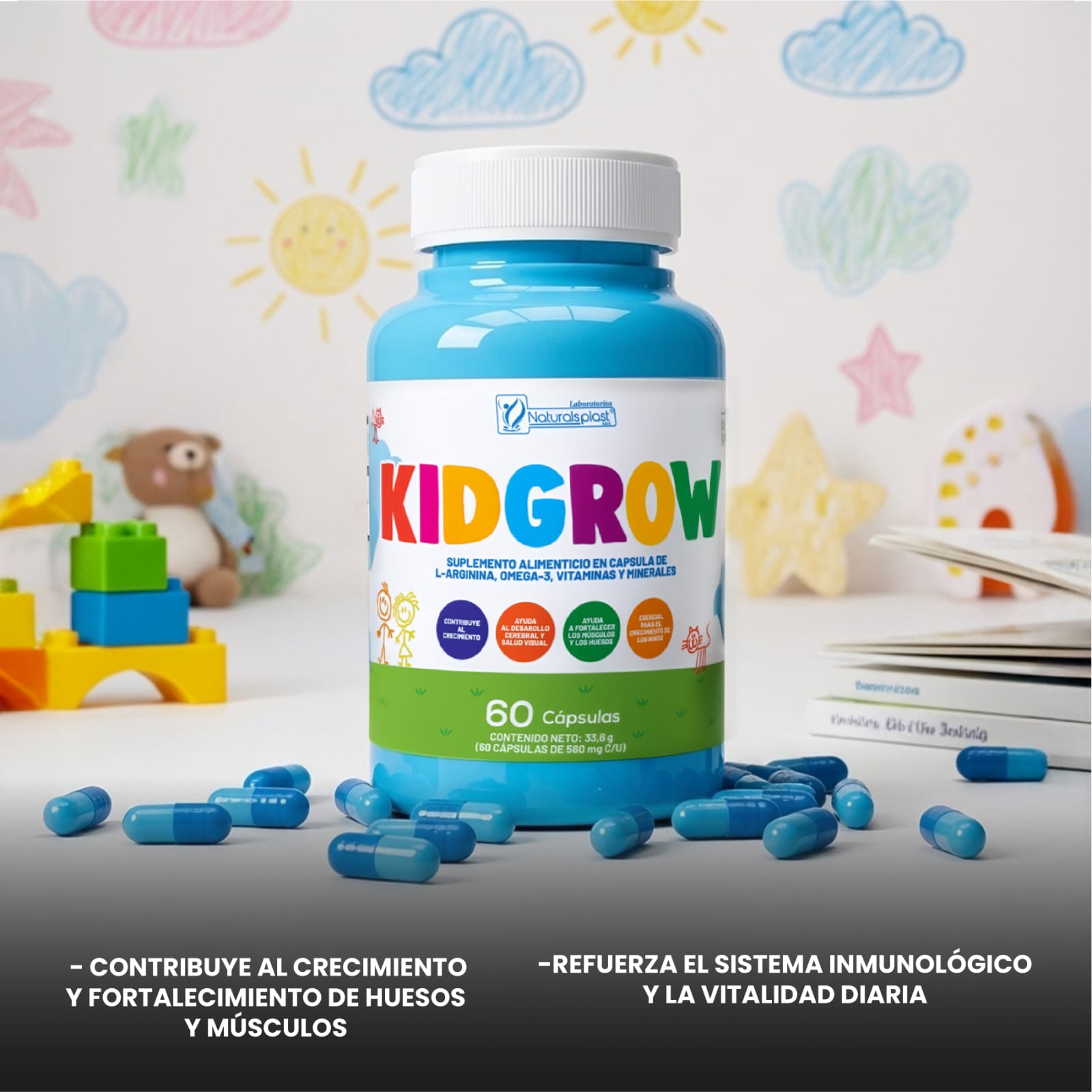 KIDGROW | Crecimiento, defensas y energía para tu hijo