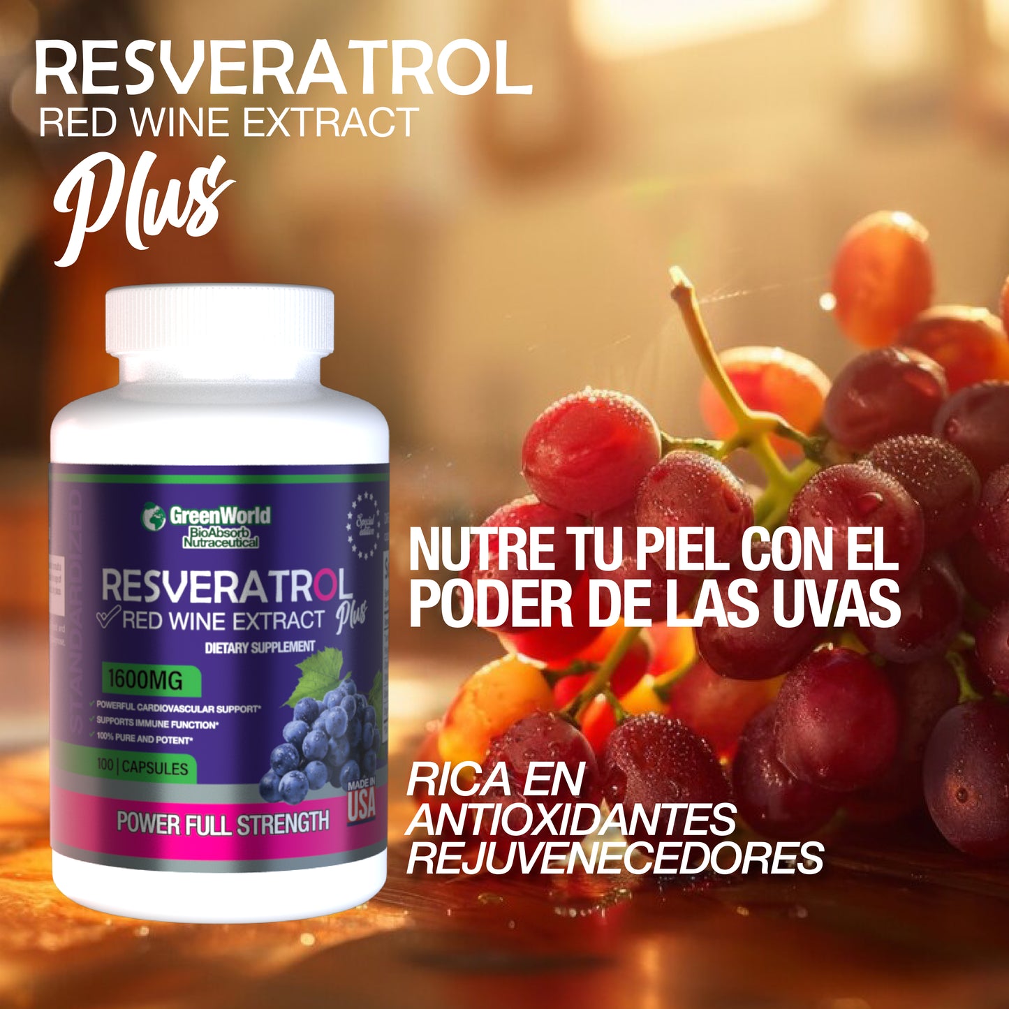 Resveratrol® x 100 Cápsulas